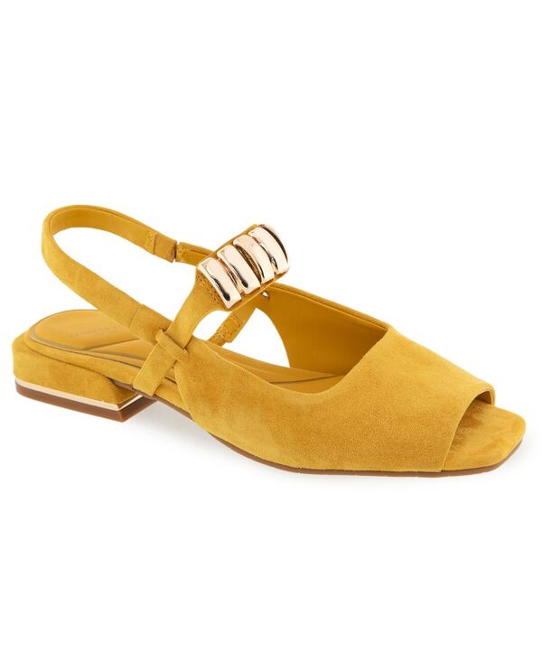 ケネスコール レディース シューズ サンダル Kenneth Cole New York Women\u0027s Illia Slingback Flat Sandalsulphur Suede