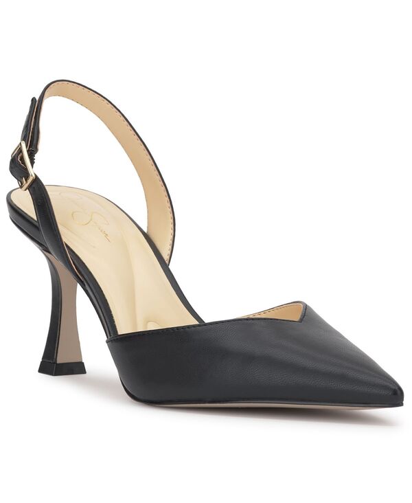 ジェシカシンプソン レディース シューズ パンプス Jessica Simpson Women\u0027s Fyvera Slingback Pointed Toe Pumps Black Smooth Nappa 黒いこと