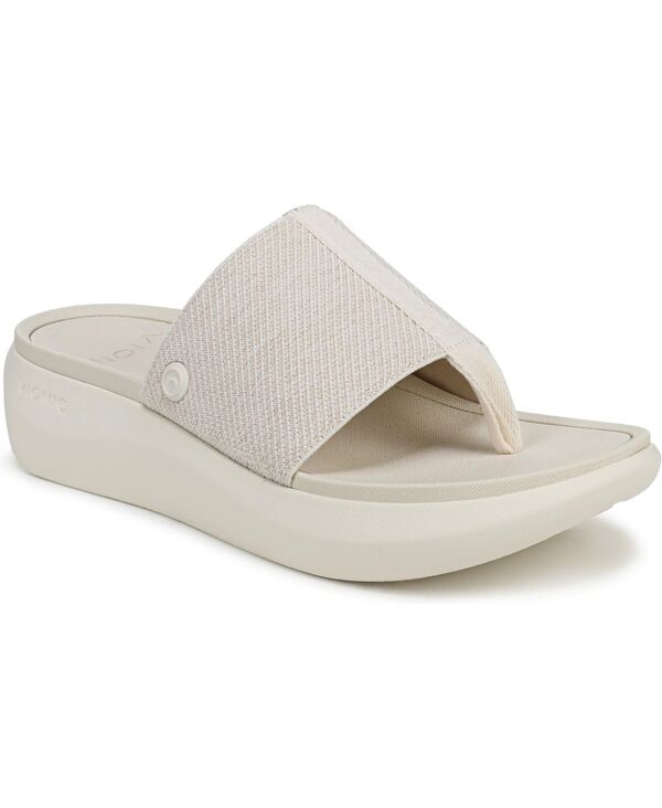 バイオニック レディース シューズ パンプス サンダル Vionic Womens Aqua Thong Sandals Ivory leather and gore 象牙色