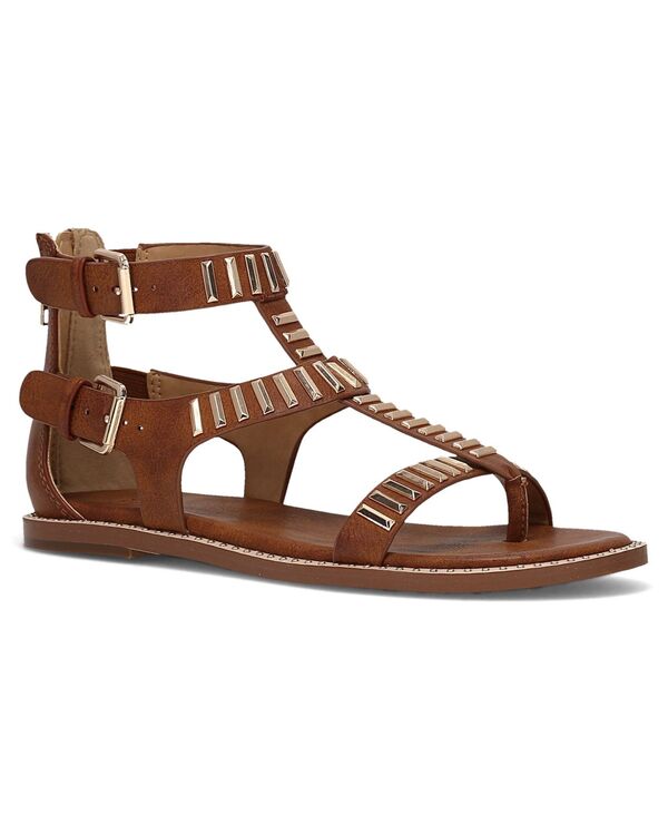 飛球 レディース シューズ サンダル Frye and Co. Women\u0027s Bucky Studded Gladiator Sandals Caramel