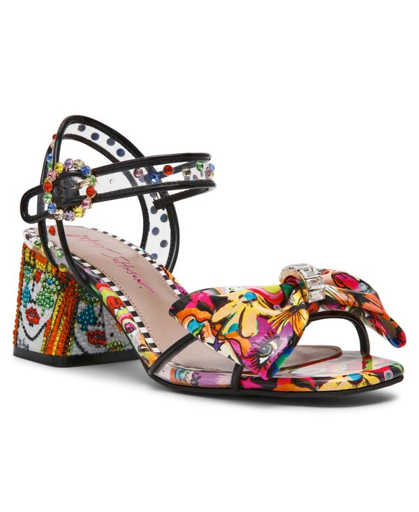 ベッツィジョンソン レディース シューズ サンダル 踵 Betsey Johnson Women\u0027s Ardell Block Heel Dressandals Bright Multi マルチ色合い