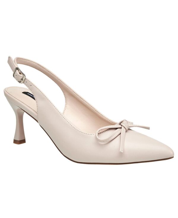 フレンチコネクション レディース シューズ パンプス 踵 French Connection Womens Brinny Small Bow Kitten Heel Nude