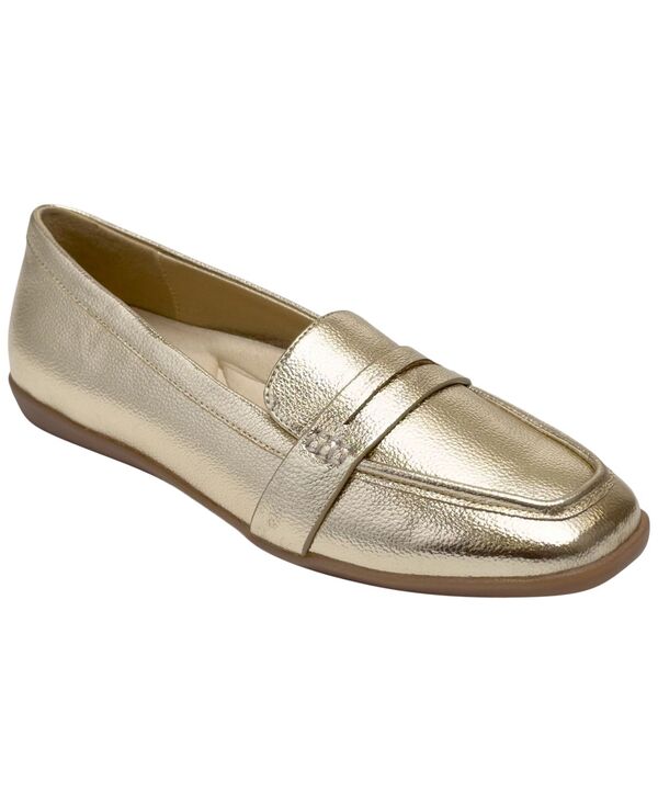 エアロソールズ レディース シューズ スリッポン・ローファー Aerosoles Women\u0027s Kody Slip-On Loafers Gold Faux Leather ゴールド