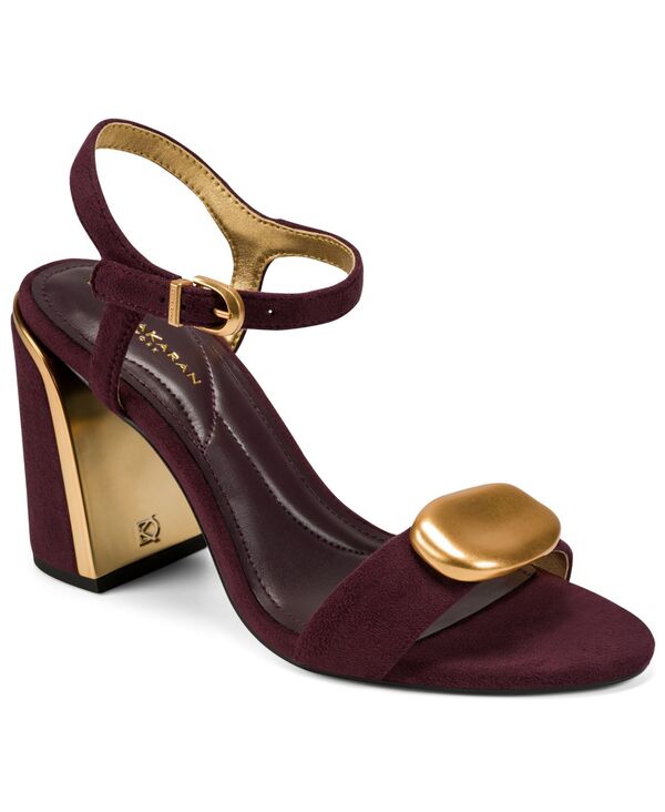 ダナ キャラン ニューヨーク州 レディース シューズ サンダル アンクル Donna Karanew York Women\u0027seraphinankle Strap Sandals Wine Faux Suede ぶどう酒