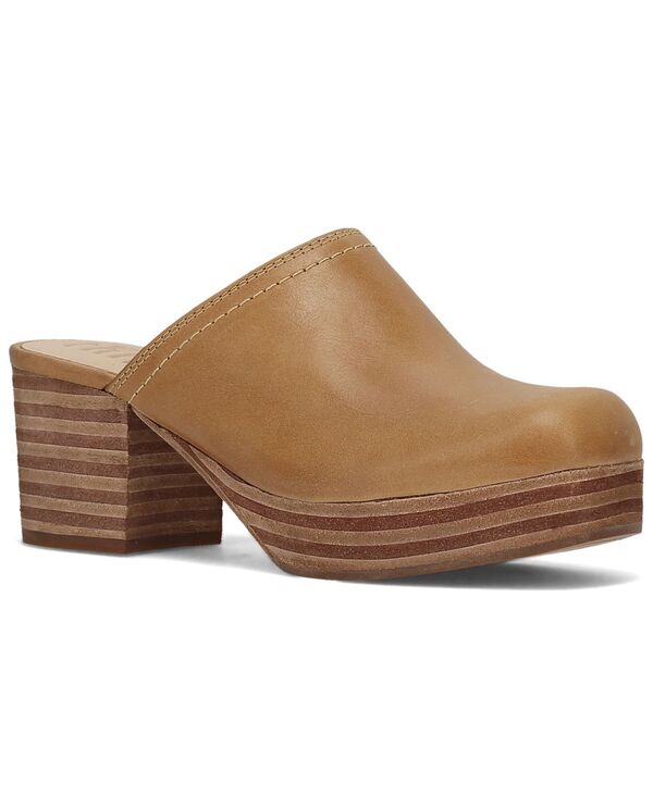 飛球 レディース シューズ パンプス なめし革 踵 Frye Women\u0027s Campus Block Heeleather Clogs Banana Leather