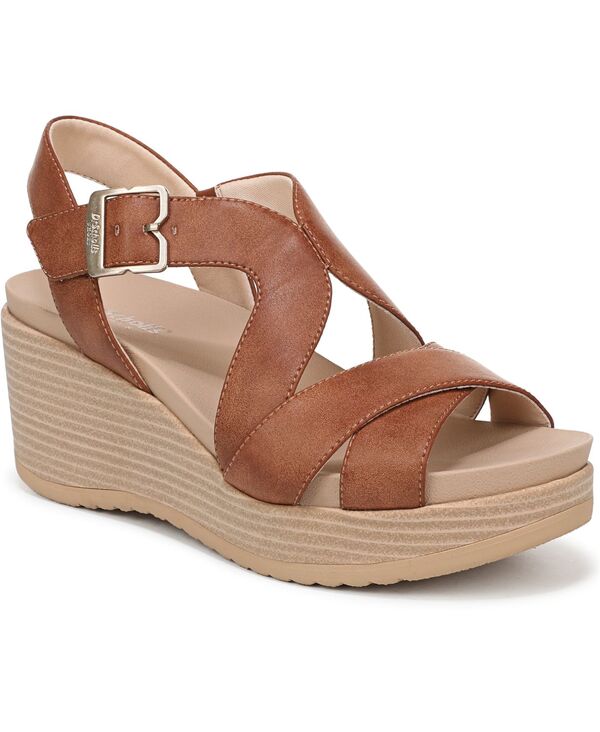 御医者さん・肩かけ レディース シューズ サンダル Dr. Scholl\u0027s Women\u0027s Cali Beach Strappy Sandals Honey Brown Faux Leather 赤銅色