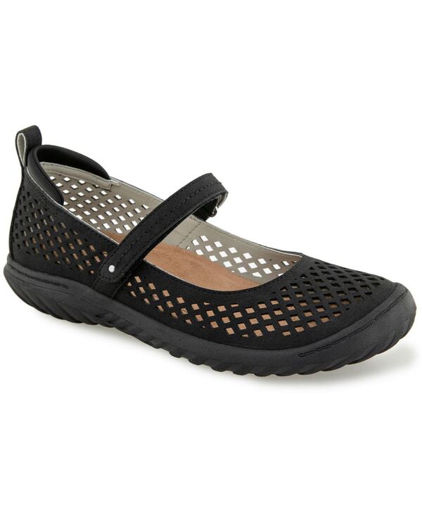 ジャイビーユー レディース シューズ パンプス JBU Women\u0027s Bee Casual Mary Jane Flats Black 黒いこと