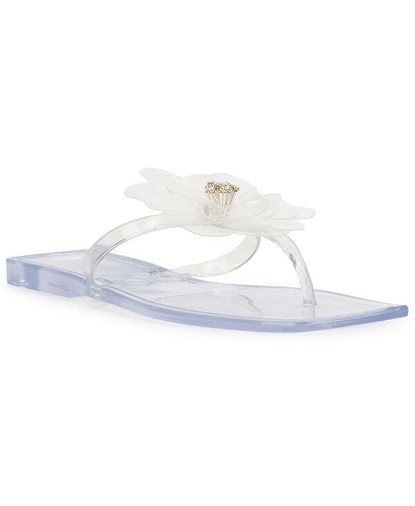 目玉.エヌ.シー 国際的 概念作用 レディース シューズ サンダル I.N.C. International Concepts Women\u0027s Yeira Flower Jelly Flat Sandals Clear