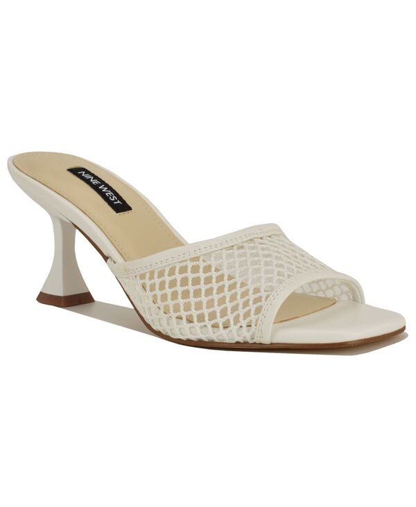 ナインウェスト レディース シューズ サンダル メッシュ 踵 Nine West Women\u0027s Cabana Mesh Kitten Heel Dressandalsnowhite 白いこと