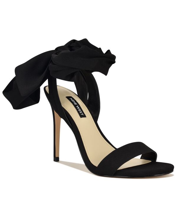 ナインウェスト レディース シューズ サンダル アンクル Nine West Women\u0027s Maddie Ankle Tie Wrap High Stiletto Sandals Black 黒いこと