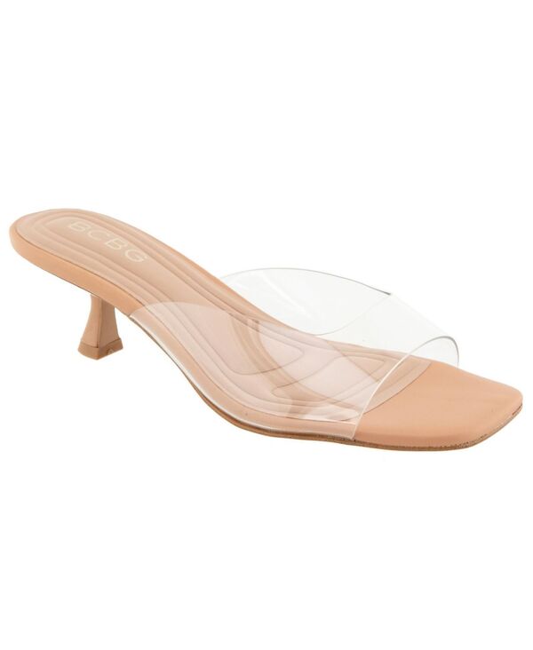 ビーシビージー レディース シューズ サンダル 踵 BCBG Women\u0027s Imogen Kitten Heel Sandal Clear/tan1