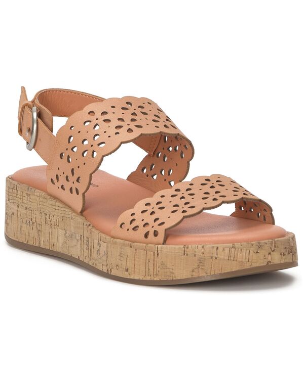 ラッキーブランド レディース シューズ サンダル Lucky Brand Women\u0027s Elsie Double Band Wedge Sandalsunset Peach Summer Haze 桃