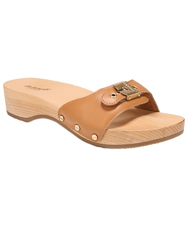 お医者さん・肩かけ レディース シューズ サンダル Dr. Scholl\u0027s Women\u0027s Original Pescura Slide Sandals Camelot Brown Leather 赤銅色
