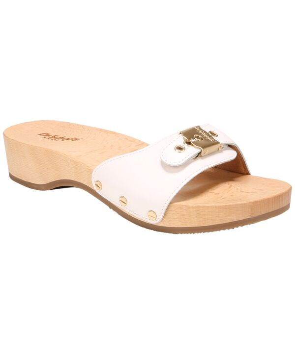 お医者さん・肩かけ レディース シューズ サンダル Dr. Scholl\u0027s Women\u0027s Original Pescura Slide Sandals White Leather 白いこと