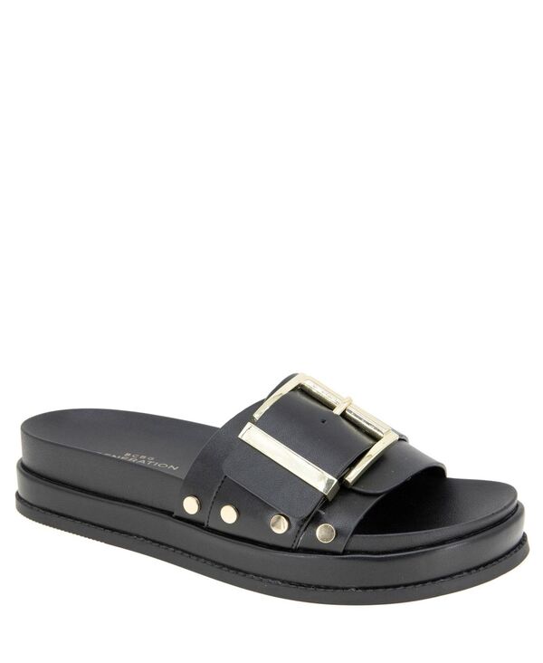 BCB 世代 レディース シューズ サンダル BCBGeneration Women\u0027s Bonas Footbed Sandal Black 黒いこと