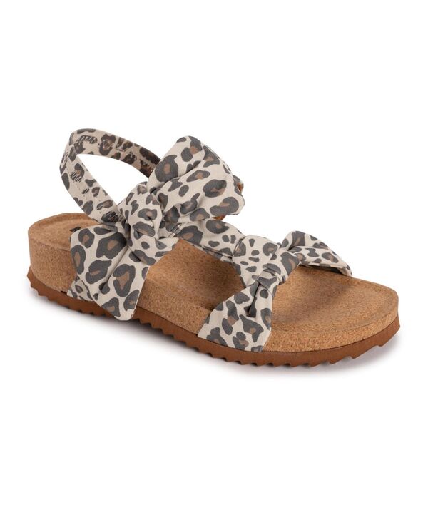 ムクルクス レディース シューズ サンダル MUK LUKS Women\u0027s Pansy Sandal Cream leopard 皮膚軟化剤