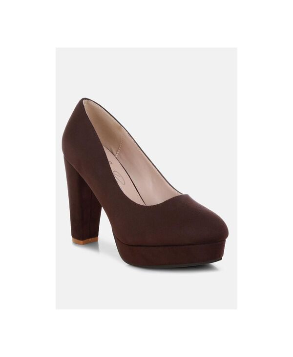 ロンドンラグ レディース シューズ サンダル 踵 London Rag Womens Olanta Block Heel Pumps Beige metallic faux leather ベージュ
