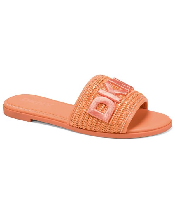 ダナ キャラン ニューヨーク州 レディース シューズ サンダル DKNY Women\u0027s Winslet Slide Flat Sandals Orange Sherbert オレンジ色