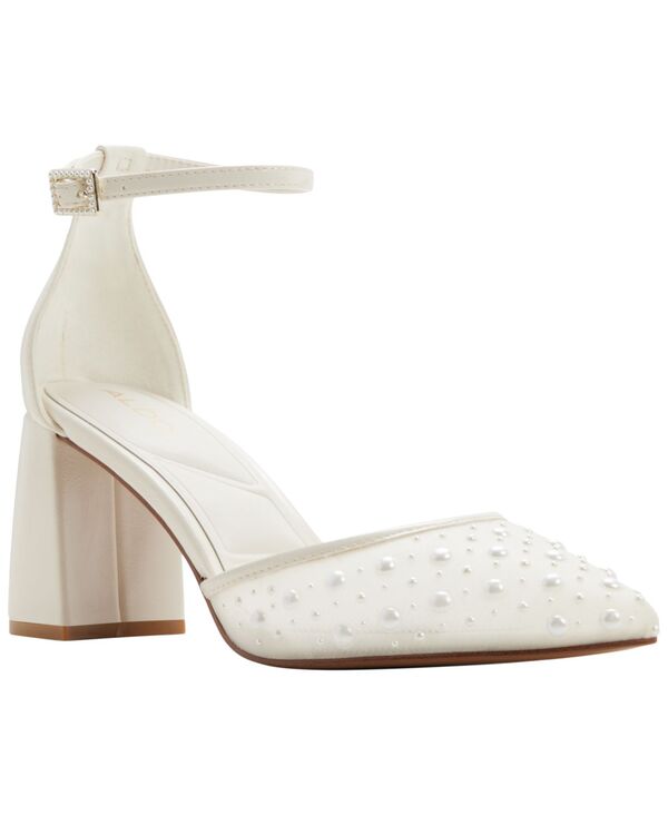 アルド レディース シューズ パンプス ALDO Women\u0027s Jan Pointed Toe Dress Pumps White Pearl Mesh 白いこと