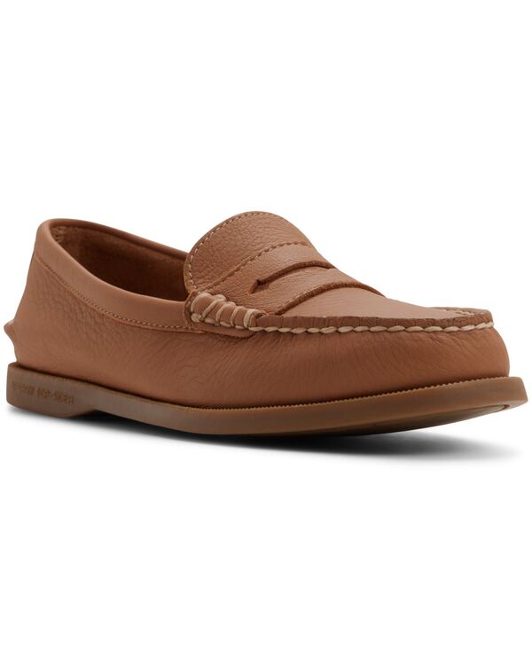 スペリー レディース シューズ スリッポン・ローファー Sperry Women's Authentic Slip-On Loafers Tan Smooth タン｜ReVida 店