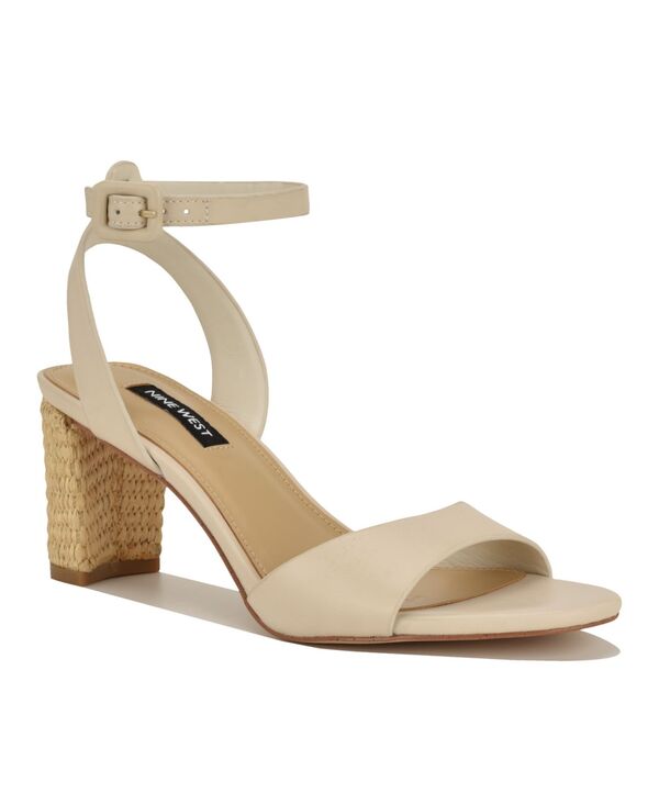 ナインウェスト レディース シューズ サンダル アンクル 踵 Nine West Women\u0027s Phebankle Strap Block Heel Dressandals Chicream 皮膚軟化剤