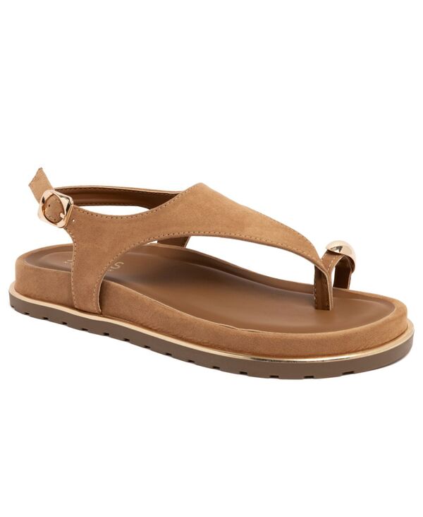 ジョーンズニューヨーク州 レディース シューズ サンダル Jones New York Women\u0027s Neetasha Top Loop Footbed Flat Sandals Natural