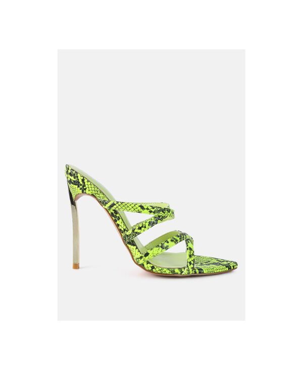 ロンドンラグ レディース シューズ サンダル 踵 London Rag Women\u0027s Nightclub Ready Strappy Stiletto Heel Sandals Bright yellow 黄色