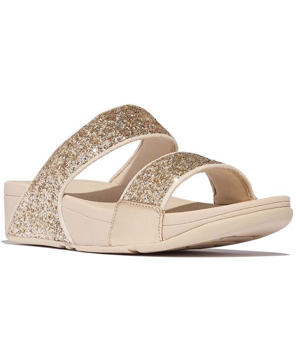 相応うフロップ レディース シューズ サンダル FitFlop Women\u0027s Lulu Multi-Tonal Glitter Wedge Sandals Gold Glitter ゴールド