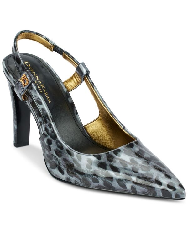 ダナ キャラン ニューヨーク州 レディース シューズ パンプス Donna Karanew York Women\u0027s Donna Slingback Pumps Grey Leopard 薄墨色