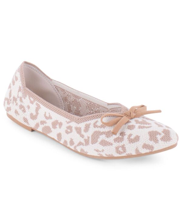 タハリ レディース シューズ パンプス 編み物 Tahari Women\u0027s Tortuga Knit Flat Beige Cheetah ベージュ