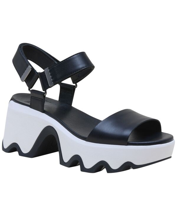 ソレル レディース シューズ サンダル Sorel Women's Kinetic Aura Y-Strap Sandals Black/Sea Salt ブラック｜ReVida 店