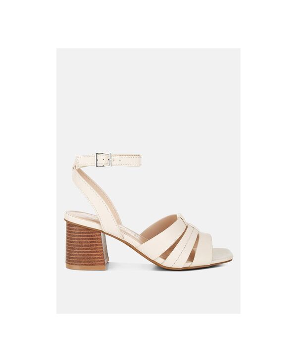 ロンドンラグ レディース シューズ サンダル アンクル London Rag Women'signora Pin Buckle Ankle Strap Sandals Beige faux leather ベージュ｜ReVida 店