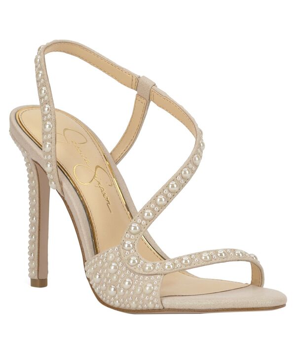 ジェシカシンプソン レディース シューズ サンダル Jessica Simpson Women\u0027s Jaycin Barely-There Pearl Embellished Sandalsoft Ivory Pearl 象牙色