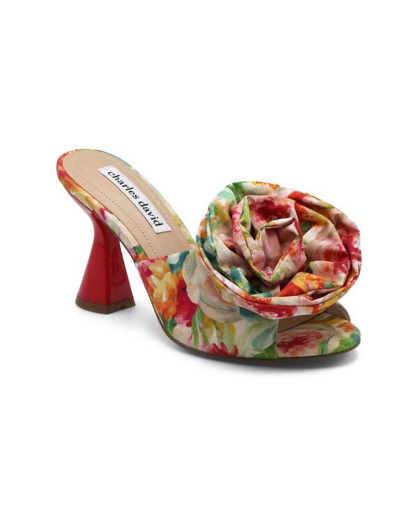 プリンスチャールズ島・デイビッド レディース シューズ サンダル 御花柄 御花 踵 Charles David Womens Kayla Floral Dress Heel Brightmulti