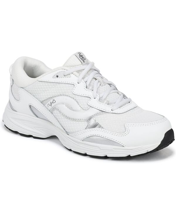 ライカ レディース シューズ スニーカー 旗がしら ケープ スピード競技 Ryka Women\u0027skyscape Lace-Up Sneakers White/Silver Leather/Mesh 白いこと