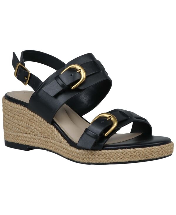 ジャーニ ベルニーニ レディース シューズ サンダル トール Giani Bernini Women\u0027s Talleyy Buckle Wedge Sandals Black 黒いこと