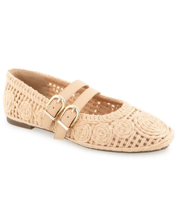 ケネスコール レディース シューズ パンプス Kenneth Cole Reaction Women's Malibu Mary Jane Ballet Flats Natural|ReVida 店