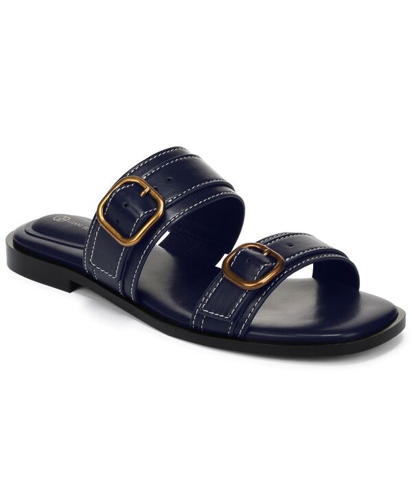 ジャーニ ベルニーニ レディース シューズ サンダル Giani Bernini Women\u0027scottiee Double Band Slide Flat Sandals Blue Notte 青碧