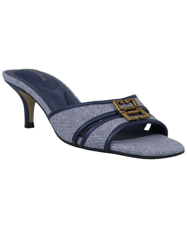 ジャーニ ベルニーニ レディース シューズ サンダル 踵 Giani Bernini Women\u0027s Margrite Kitten Heel Dressandals Pompador Blue Canvas 青碧