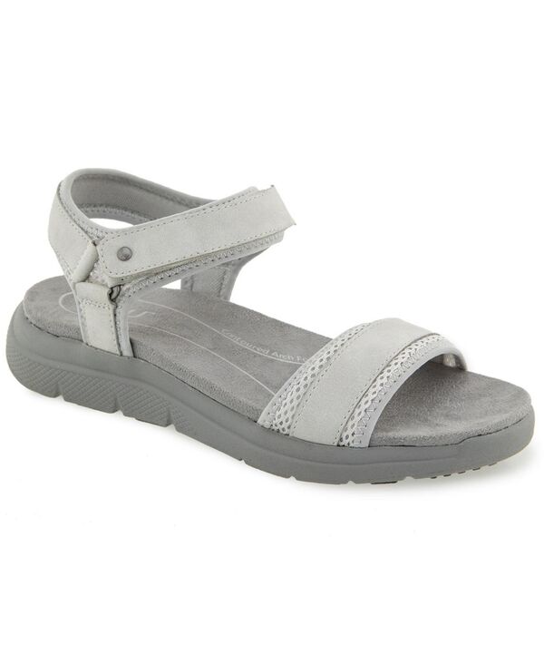 ジャイビーユー レディース シューズ サンダル JBU Women\u0027s Ellewood Casual Flat Sandals Light Grey 薄墨色
