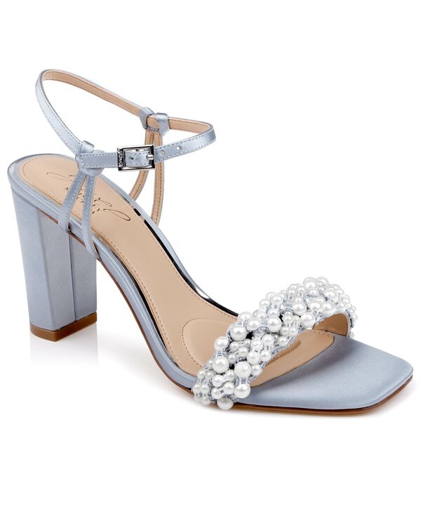 ジュウェルダグレイミシュカ レディース シューズ サンダル Jewel Badgley Mischka Women\u0027s Peoria Square Toevening Sandals Mist Satin