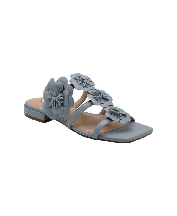 プリンスチャールズ島・デイビッド レディース シューズ サンダル 御花柄 御花 Charles David Womens Caralynn Floral Flat Sandal Blue 青碧