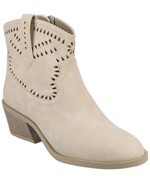 ジュルネ 寄せあわせ レディース シューズ ブーツ・レインブーツ 踵 Journee Collection Journee Women\u0027s Cheyenne Stacked Heel Boho Western Booties Taupe トープ