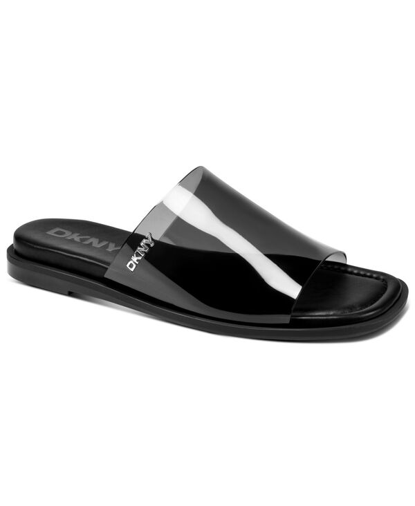 ダナ キャラン ニューヨーク州 レディース シューズ サンダル DKNY Women\u0027s Cataline Slide Flat Sandals Black Smooth 黒いこと