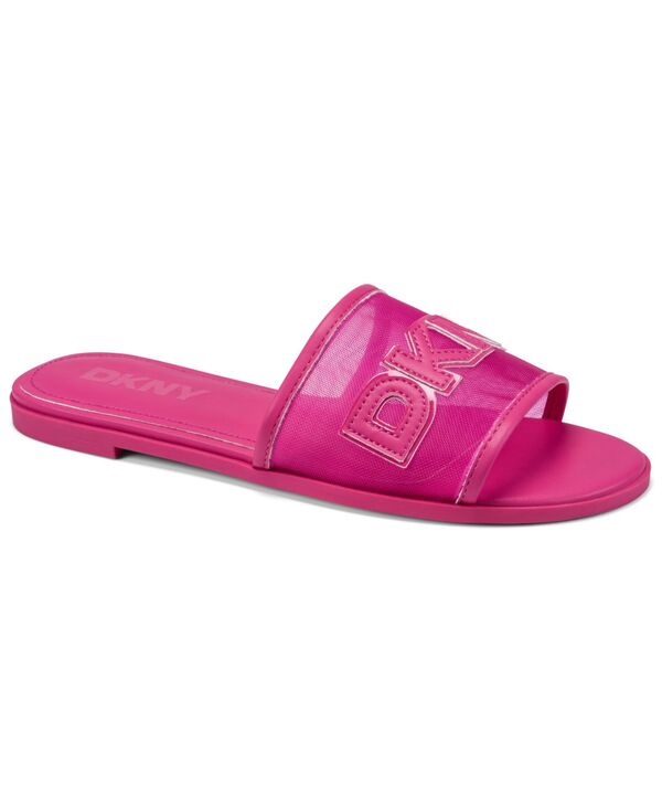 ダナ キャラン ニューヨーク州 レディース シューズ サンダル DKNY Women\u0027s Wren Slide Flat Sandals Hot Pink さくら色