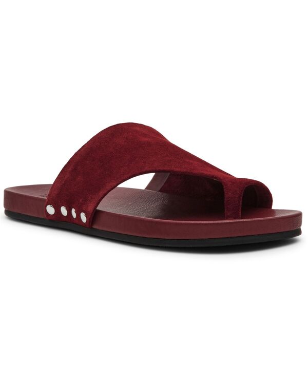 スティーブ マデン レディース シューズ スリッポン・ローファー サンダル Steve Madden Women\u0027s Kessey Hooded Toe-Ring Slip-On Sandals Rust Suede 挙げ句のはて