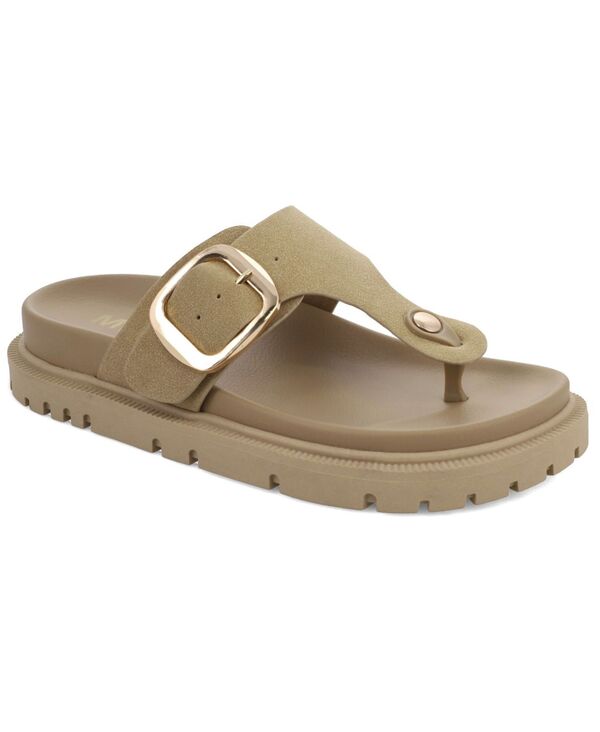 ミア レディース シューズ サンダル プラットホーム MIA Women\u0027s Geri Buckle Platform Thong Sandalsand 砂子
