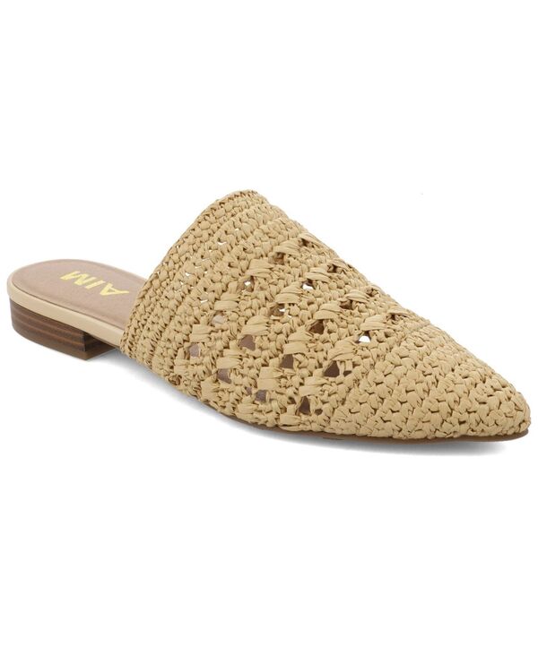 ミア レディース シューズ パンプス MIA Women\u0027s Jany Woven Raffia Flat Mules Natural