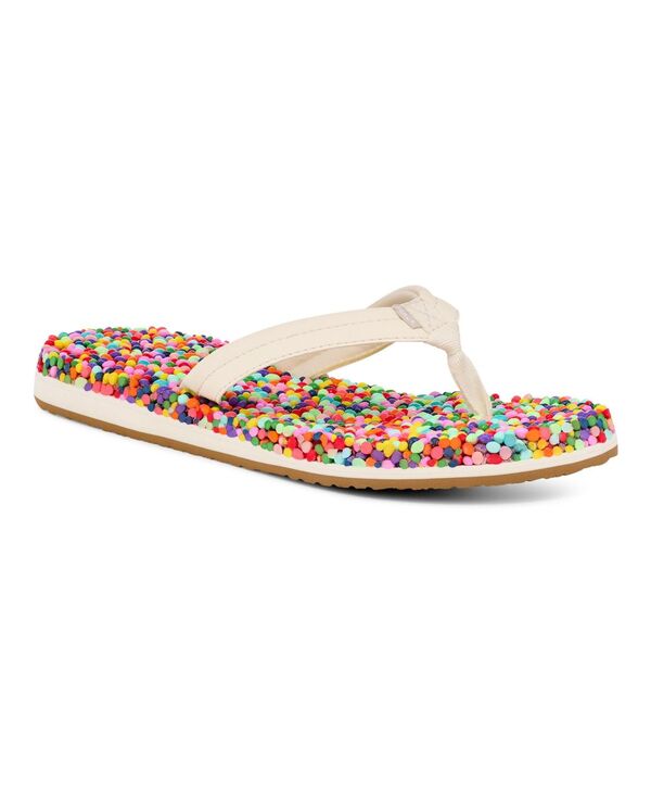 サヌーク レディース シューズ サンダル Sanuk Women\u0027s Bubblecush Sandals Rainbow confetti