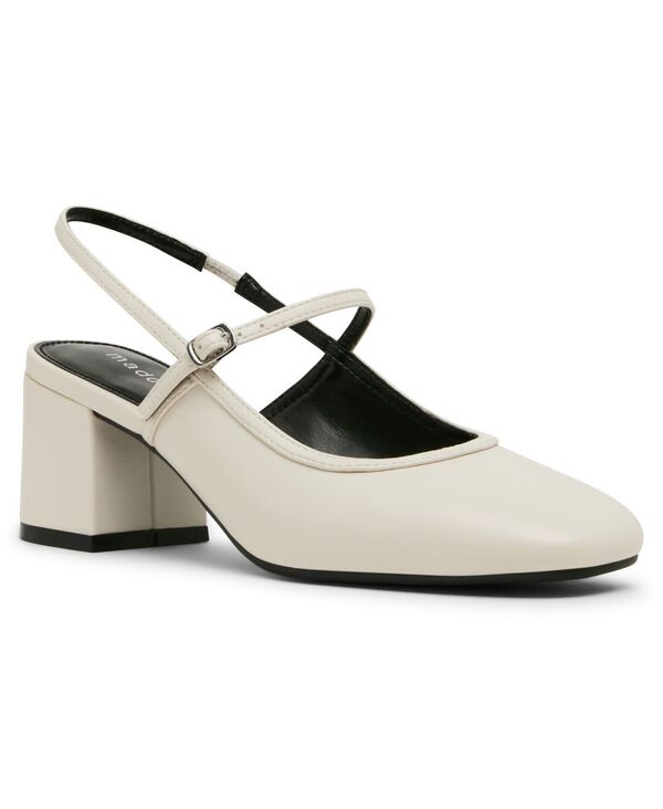 マッデンガール レディース シューズ パンプス Madden Girl Women\u0027s East Slingback Mary Jane Pumps Bone Smooth